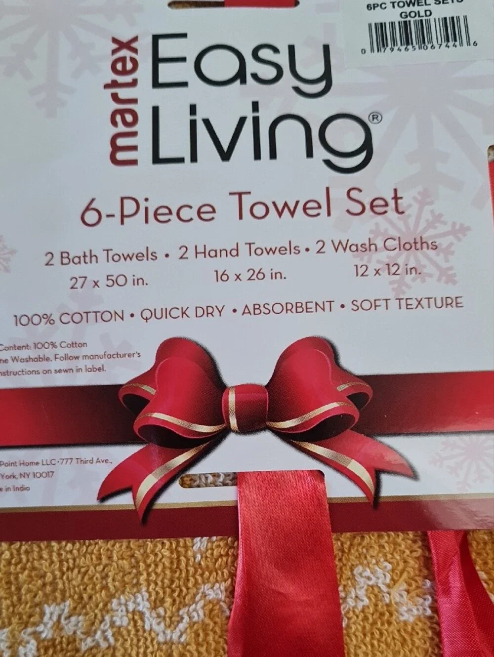 Martex Easy Living 6-Piece Towel Set